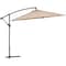 Global Industrial Cantilever Umbrella w/ Crank, Tilt & Cross Brace, Olefin Fabric, 10'W, Tan 436972TN - alternate 6